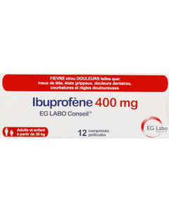 Ibuprofene Eg Labo Conseil 400mg Comprime 12