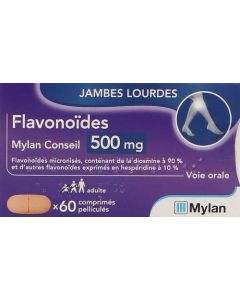 Mylan Conseil Flavonoïdes 500mg 60 Comprimés