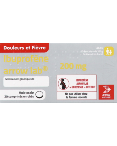 Arow Ibuprofène 200mg Comprimés x20