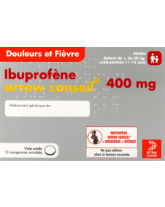 Arrow Ibuprofène 400mg Comprimés Enrobés x15