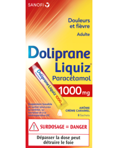Dolipraneliquiz 1000mg Suspension Buvable 8 sachets