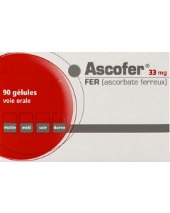 Ascofer 33mg Gélules x90