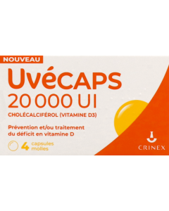 Uvecaps 20000ui Capsules Molles x4