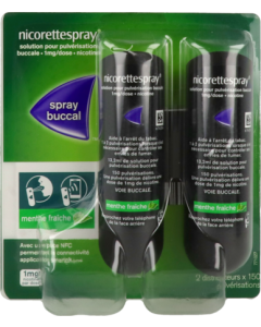 NicoretteSpray 1mg/dose Solution Pour Pulvérisation Buccale 13ml2 X2
