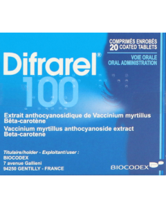 Difrarel 100 Comprime 20