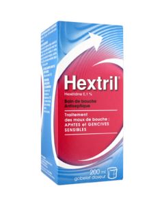 Hextril 0.1% Bain de Bouche Antiseptique 200 ml