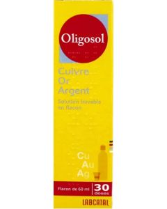 Oligosol Cuivre Or Argent 60ml