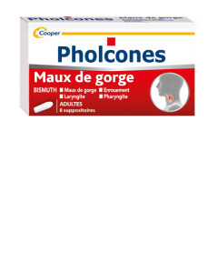 Pholcones Bismuth Adultes 8 suppositoires