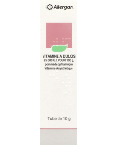 Vitamine A Dulcis 25000ui/100g Pommade Ophtalmique 10g