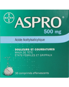 Aspro 500 Effervescent Comprime Effervescent 36