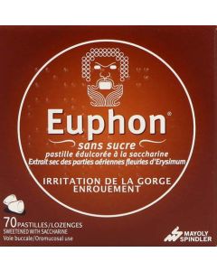 Euphon Sans Sucre 70 pastilles