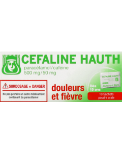Cefaline Hauth 500mg/50mg Poudre Orale Sachet 10