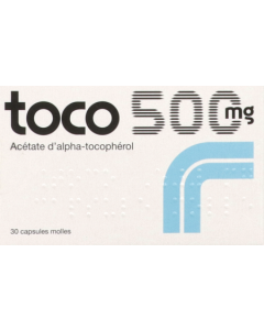 Toco 500mg Capsules Molles x30