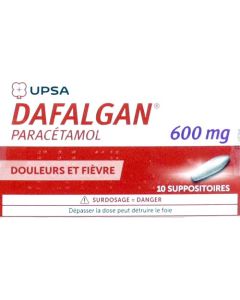 Dafalgan suppositoires 600mg x10