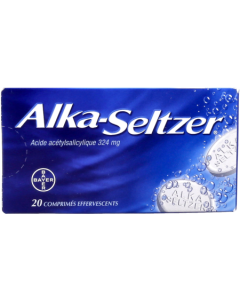 Alka Seltzer 324mg Comprime Effervescent 20
