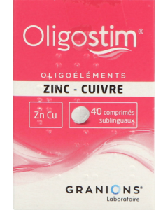 Oligostim Zinc Cuivre Comprime Sublingual 40