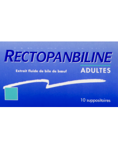 Viatris Rectopanbiline Adulte 10 suppositoires