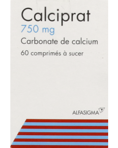 Calciprat 750mg Comprimés à Sucer x60