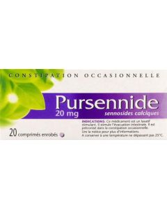 Pursennide 20mg Constipation Occasionnelle 20 comprimés