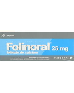 Folinoral 25mg Gélules x14