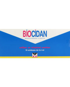 Biocidan 0,1mg/0,4ml Collyre Unidose x10