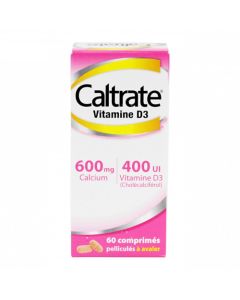 Caltrate Vitamine D3 600 mg 60 comprimés