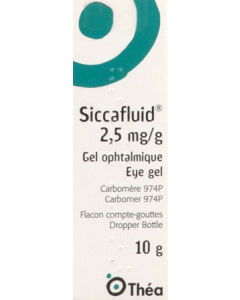 Siccafluid 0.25% Gel Ophtalmique 10g