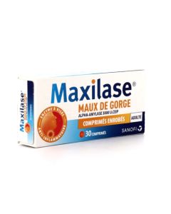 Maxilase Maux de Gorge 30 comprimés