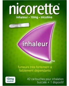 Nicorette Inhaleur 10mg 42 Cartouches