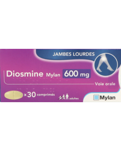Viatris Diosmine 600 mg 30 comprimés