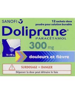 Doliprane 300 mg 12 sachets