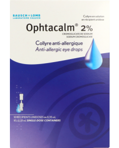 Ophtacalm 2% Collyre Solution 10 unidoses