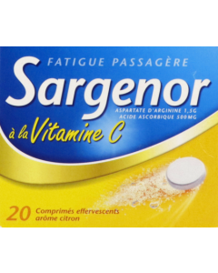Sargenor Vitamine C Comprime Effervescent 20