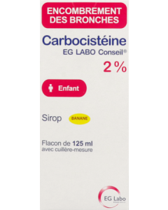 Carbocisteine Eg Labo Conseil 2% Enfant Sirop 125ml
