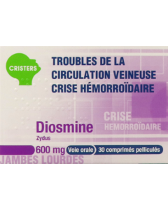 Diosmine Zydus 600mg Comprime 30
