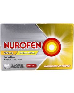 Nurofen 200mg Citron Comprimés Orodispersibles x12