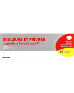 Ibuprofene Teva Conseil 200mg Comprime 20
