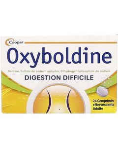 Oxyboldine 24 comprimés effervescents