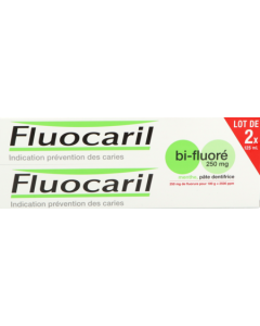 Fluocaril Bi-Fluoré 250mg Pâte Dentifrice Menthe 2x125ml