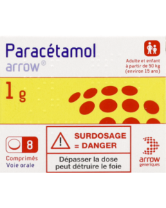Arrow Paracétamol 1g Comprimés x8