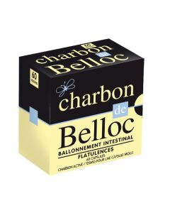 Charbon de Belloc 125mg 60 Capsules