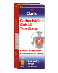Carbocisteine Clarix 2% Enfant Sirop 150ml