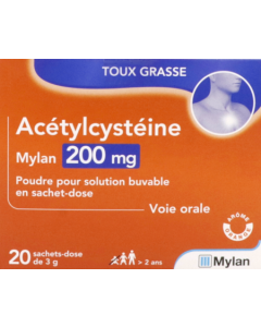 Viatris Acétylcystéine 200mg 20 sachets