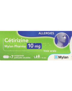 Viatris Conseil Cetirizine 10 mg 7 comprimés