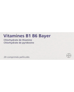 Bayer Vitamine B1 B6 Comprimés x20