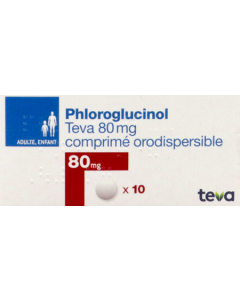 TEVA Phloroglucinol 80mg Comprimés Orodispersibles x10