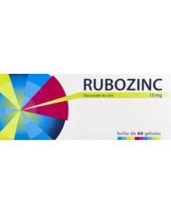 Rubozinc 15mg Gélules x60