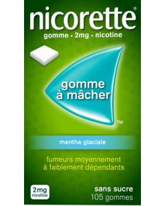 Nicorette Menthe Glaciale 2mg Sans Sucre 105 Gommes