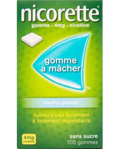 Nicorette Menthe Glaciale 4mg Sans Sucre 105 Gommes