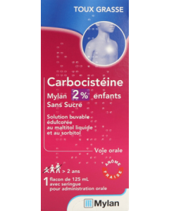 Viatris Carbocisteine 2% Sans Sucre Enfant 125ml